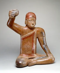 Seated Male with Raised Arm